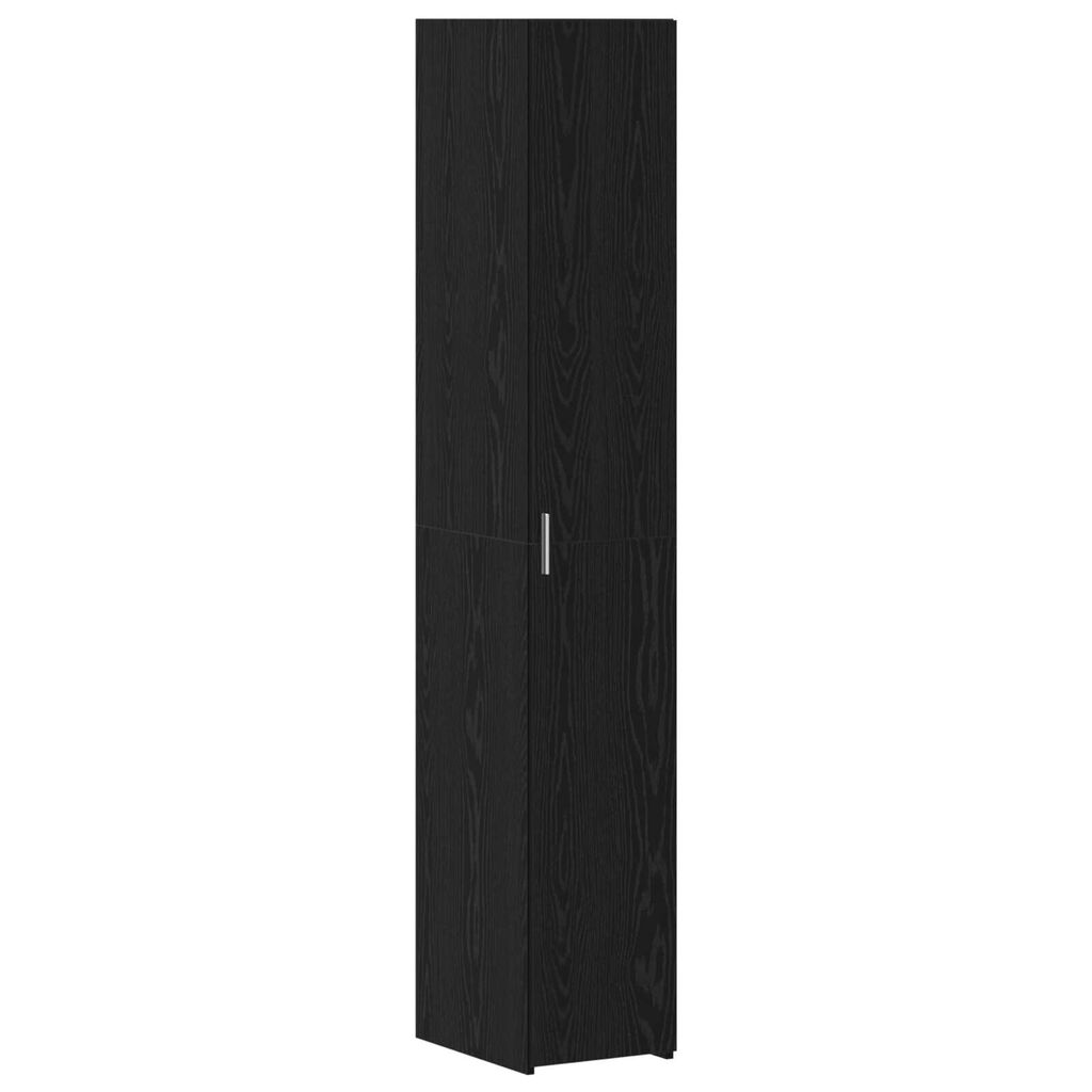 vidaXL Slim Storage Cabinet Μαύρος Δρυς 30x42.5x225 cm Επεξεργασμένο Ξύλο
