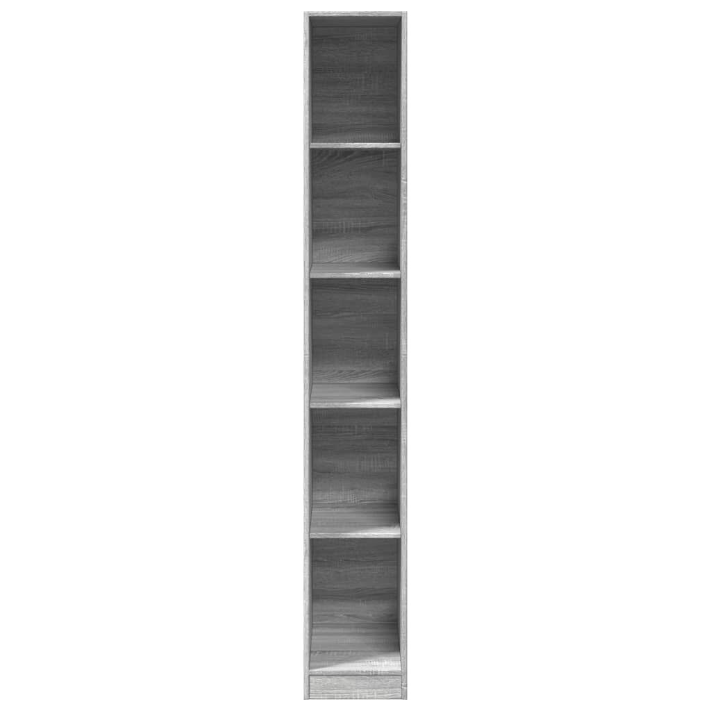 vidaXL Ντουλάπα Γκρι Sonoma 30x50x200 εκ. από Επεξεργασμένο Ξύλο