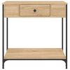 vidaXL Τραπέζι Κονσόλα Sonoma Δρυς 75x34,5x75 εκ. Επεξεργασμένο Ξύλο