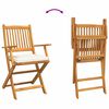 vidaXL Πτυσσόμενη Καρέκλα με μαξιλάρι 6 pcs Λευκό 49 x 57.5 x 92εκ
