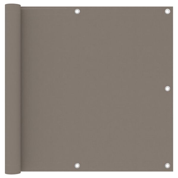 vidaXL Διαχωριστικό Βεράντας Taupe 90 x 500 εκ. Ύφασμα Oxford