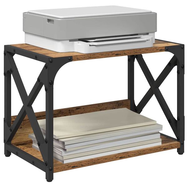 vidaXL Σταντ Εκτυπωτή Παλιό Ξύλο 44 x 26 x 31.5 εκ. Επεξεργασμένο ξύλο