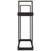 vidaXL Ραφιέρα Καυσόξυλων Μαύρο 110x35x108,5 εκ. από Μασίφ Ξύλο Πεύκου