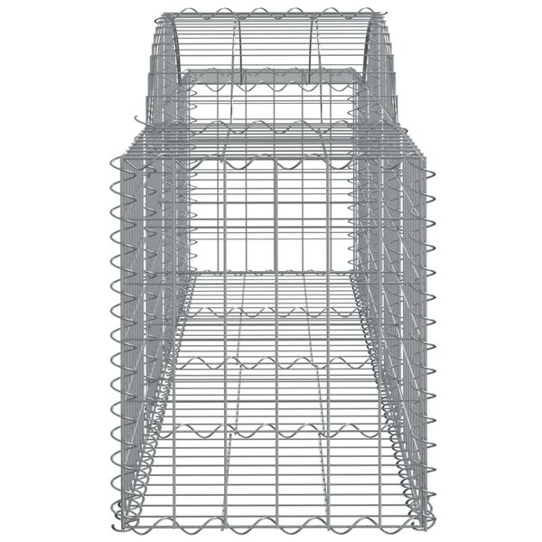 vidaXL Συρματοκιβώτιο Τοξωτό 200x50x60/80εκ. από Γαλβανισμένο Χάλυβα