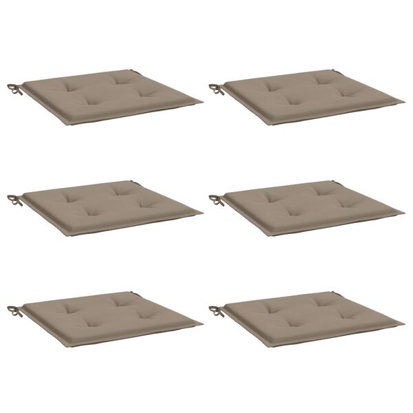 vidaXL &Mu;&alpha;&xi;&iota;&lambda;ά&rho;&iota;&alpha; &Kappa;&alpha;&rho;έ&kappa;&lambda;&alpha;&sigmaf; &Kappa;ή&pi;&omicron;&upsilon; 6 &tau;&epsilon;&mu;. Taupe 50x50x4 &epsilon;&kappa;. Oxford Ύ&phi;&alpha;&sigma;&mu;&alpha;