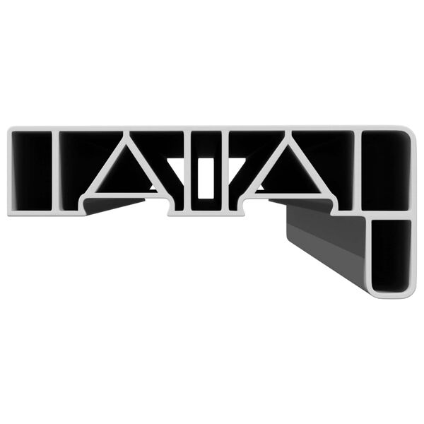 vidaXL &Sigma;&alpha;&beta;&alpha;&nu;&omega;&tau;ό &Pi;&alpha;&rho;&alpha;&theta;ύ&rho;&omicron;&upsilon; &Lambda;&epsilon;&upsilon;&kappa;ό 100 x 15 x 4,5 &epsilon;&kappa; PVC