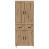 vidaXL Highboard &mu;&epsilon; &sigma;&upsilon;&rho;&tau;ά&rho;&iota; 2 pcs Artisan Oak &Epsilon;&pi;&epsilon;&xi;&epsilon;&rho;&gamma;&alpha;&sigma;&mu;έ&nu;&omicron; &xi;ύ&lambda;&omicron;
