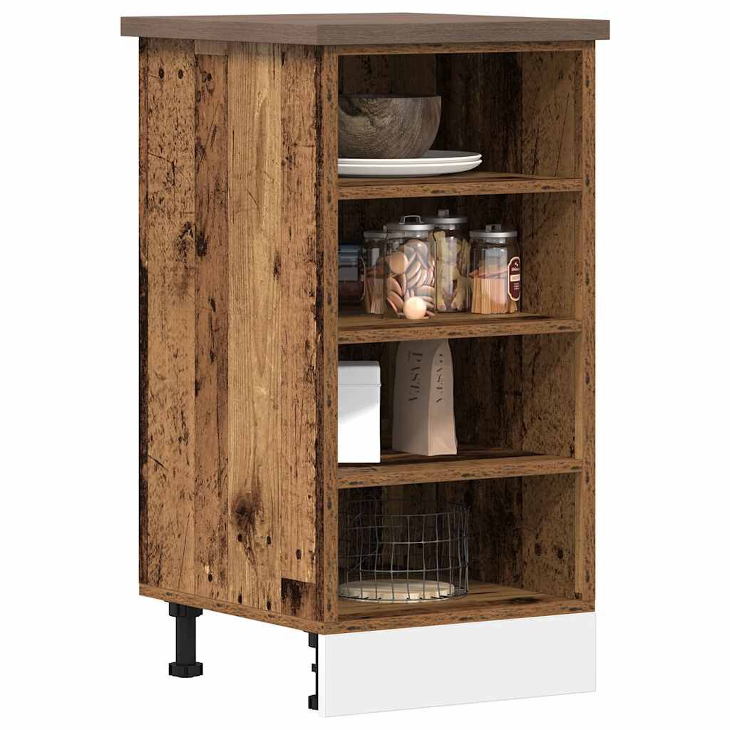 vidaXL Κάτω ντουλάπι Riga Παλιό ξύλο 40x44,5x81,5 cm