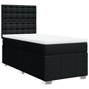 vidaXL &Kappa;&rho;&epsilon;&beta;ά&tau;&iota; Boxspring &mu;&epsilon; &Sigma;&tau;&rho;ώ&mu;&alpha; &Mu;&alpha;ύ&rho;&omicron; 80 x 200 &epsilon;&kappa;. &Upsilon;&phi;&alpha;&sigma;&mu;ά&tau;&iota;&nu;&omicron;