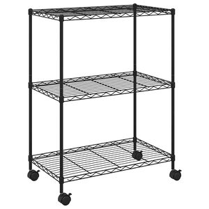 vidaXL &Rho;&alpha;&phi;&iota;έ&rho;&alpha; 3 &Epsilon;&pi;&iota;&pi;έ&delta;&omega;&nu; &mu;&epsilon; &Tau;&rho;&omicron;&chi;&omicron;ύ&sigmaf; &Mu;&alpha;ύ&rho;&eta; 60x35x81 &epsilon;&kappa;. 150 &kappa;.