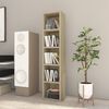 vidaXL Έπιπλο για CD Χρώμα Sonoma Δρυς 21x16x93,5 εκ. από Μοριοσανίδα