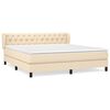 vidaXL &Kappa;&rho;&epsilon;&beta;ά&tau;&iota; Boxspring &mu;&epsilon; &Sigma;&tau;&rho;ώ&mu;&alpha; &Kappa;&rho;&epsilon;&mu; 160x200 &epsilon;&kappa;. &Upsilon;&phi;&alpha;&sigma;&mu;ά&tau;&iota;&nu;&omicron;