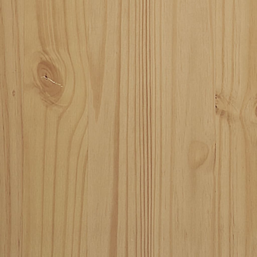 vidaXL Κομοδίνο FLORO Καφέ 45 x 39 x 57 εκ. από Μασίφ Ξύλο Πεύκου