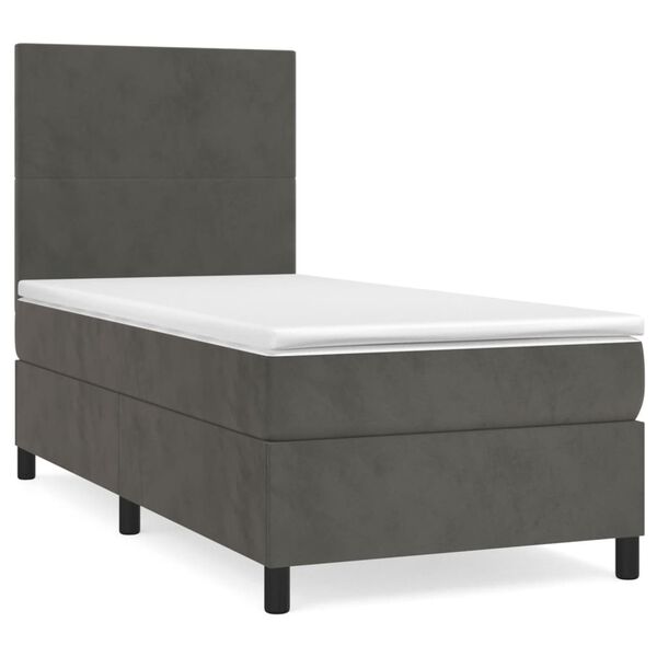 vidaXL &Kappa;&rho;&epsilon;&beta;ά&tau;&iota; Boxspring &mu;&epsilon; &Sigma;&tau;&rho;ώ&mu;&alpha; &Sigma;&kappa;&omicron;ύ&rho;&omicron; &Gamma;&kappa;&rho;&iota; 90x190 &epsilon;&kappa;. &Beta;&epsilon;&lambda;&omicron;ύ&delta;&iota;&nu;&omicron;