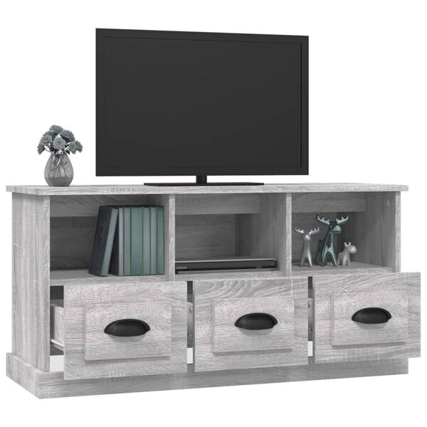 vidaXL Έπιπλο Τηλεόρασης Γκρι Sonoma 100x35x50 εκ. Επεξεργασμένο Ξύλο