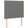 vidaXL Κρεβάτι Boxspring με Στρώμα Σκούρο Γκρι 120x200 εκ. Υφασμάτινο