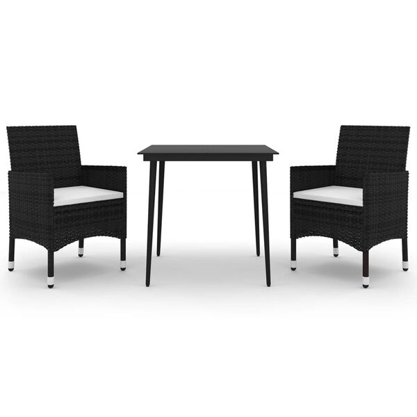 vidaXL &Sigma;&epsilon;&tau; &Tau;&rho;&alpha;&pi;&epsilon;&zeta;&alpha;&rho;ί&alpha;&sigmaf; &Kappa;ή&pi;&omicron;&upsilon; 3 &tau;&epsilon;&mu;. &Sigma;&upsilon;&nu;&theta;. &Rho;&alpha;&tau;ά&nu; & &Gamma;&upsilon;&alpha;&lambda;ί &mu;&epsilon; &Mu;&alpha;&xi;&iota;&lambda;ά&rho;&iota;&alpha;