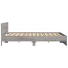 vidaXL Πλαίσιο Κρεβατιού με Κεφαλάρι Γκρι Sonoma 160x200 εκ.