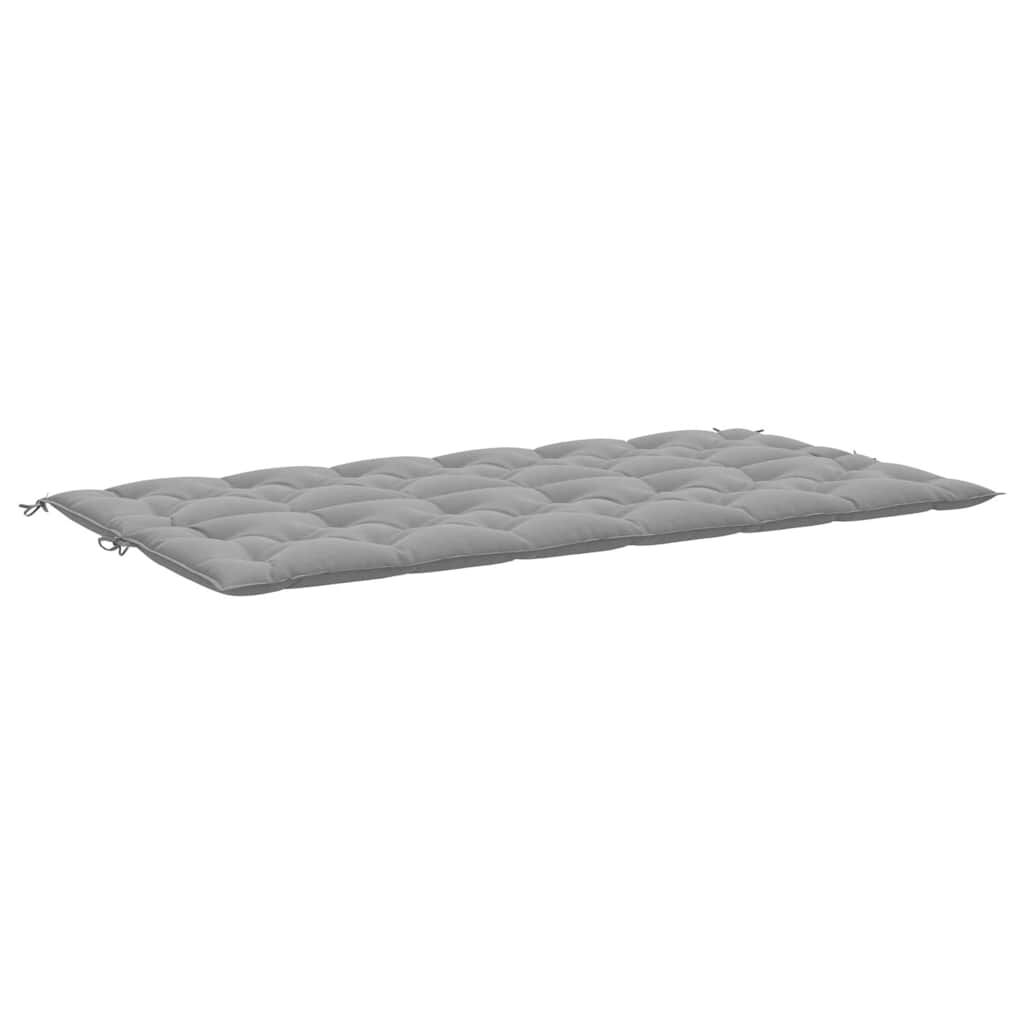 vidaXL Μαξιλάρι Πάγκου Κήπου Γκρι 200x(50+50)x7 εκ. Ύφασμα Oxford
