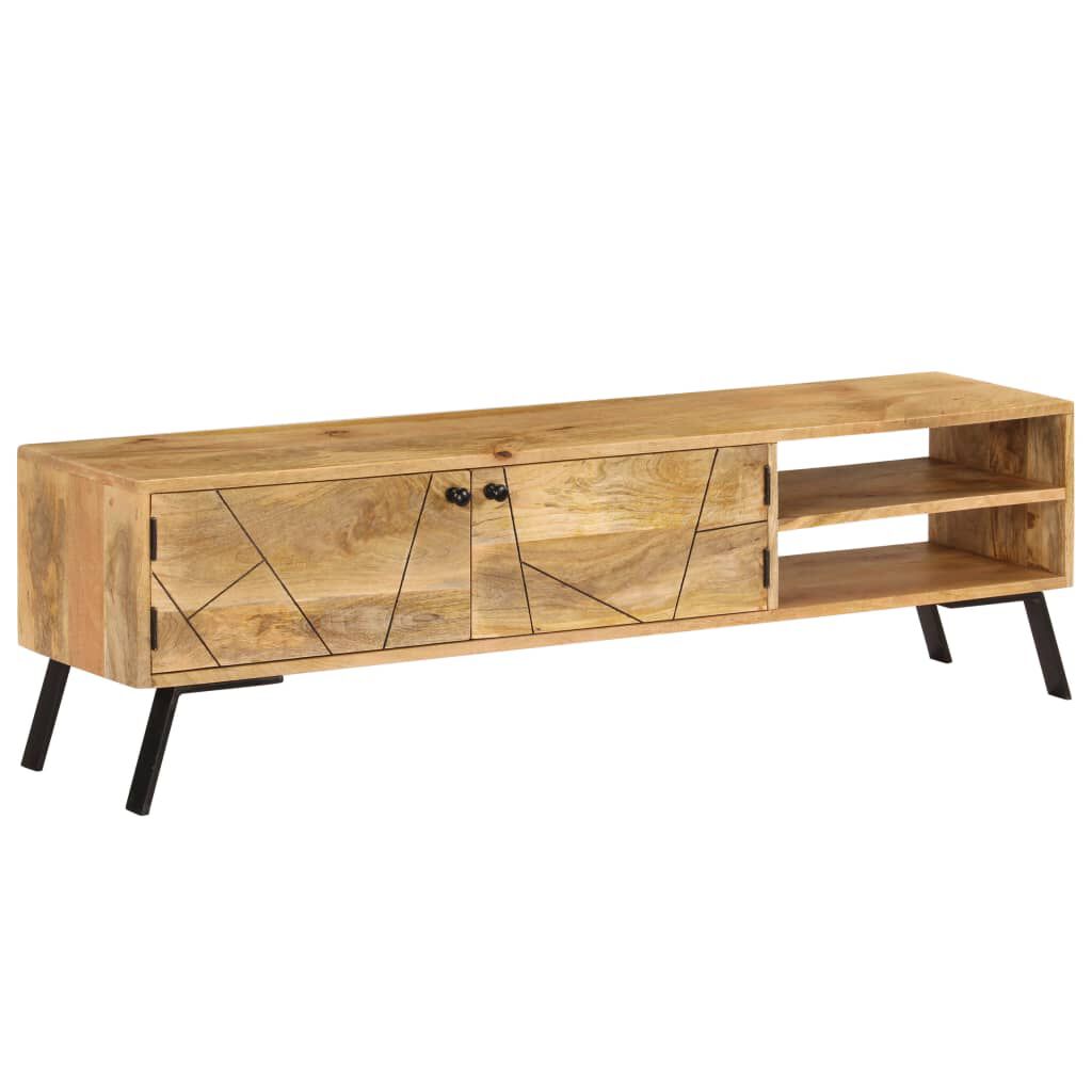 vidaXL Έπιπλο Τηλεόρασης 140 x 30 x 40 εκ. από Μασίφ Ξύλο Μάνγκο