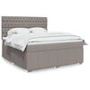 vidaXL &Kappa;&rho;&epsilon;&beta;ά&tau;&iota; Boxspring &mu;&epsilon; &Sigma;&tau;&rho;ώ&mu;&alpha; Taupe 180x200 &epsilon;&kappa;. &Upsilon;&phi;&alpha;&sigma;&mu;ά&tau;&iota;&nu;&omicron;