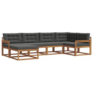 vidaXL &Sigma;&epsilon;&iota;&rho;ά &Kappa;&alpha;&nu;&alpha;&pi;έ &Epsilon;&xi;&omega;&tau;&epsilon;&rho;&iota;&kappa;&omicron;ύ &mu;&epsilon; &mu;&alpha;&xi;&iota;&lambda;ά&rho;&iota; 6 pcs &Phi;&upsilon;&sigma;&iota;&kappa;ό &kappa;&alpha;&iota; &Alpha;&nu;&theta;&rho;&alpha;&kappa;ί