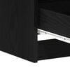 vidaXL Γραφείο Μαύρη δρυς 140 x 50 x 76 εκ. Επεξεργασμένο ξύλο