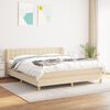 vidaXL &Kappa;&rho;&epsilon;&beta;ά&tau;&iota; Boxspring &mu;&epsilon; &Sigma;&tau;&rho;ώ&mu;&alpha; &Kappa;&rho;&epsilon;&mu; 180x200 &epsilon;&kappa;. &Upsilon;&phi;&alpha;&sigma;&mu;ά&tau;&iota;&nu;&omicron;