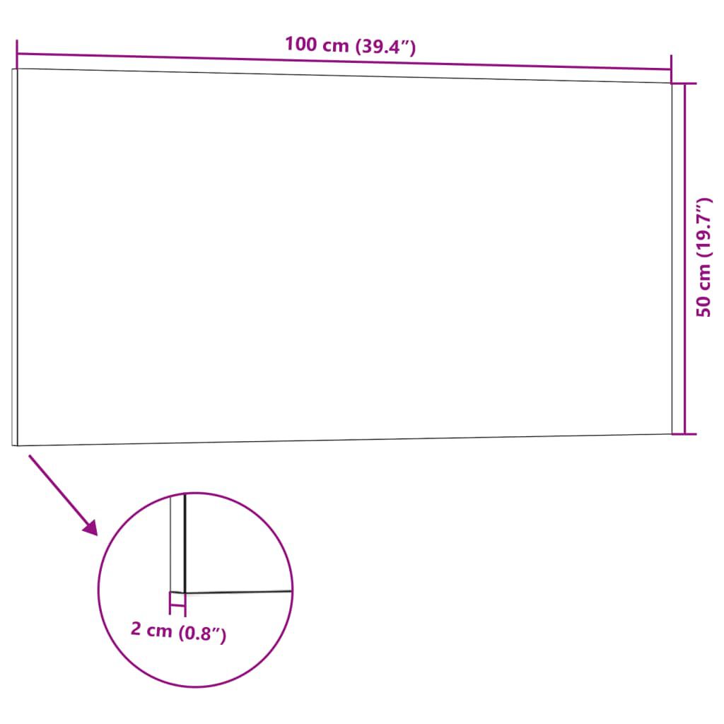 vidaXL Πάνελ Τοίχου 3D 10 τεμ. Ανοιχτό Γκρι 100 x 50 EPS