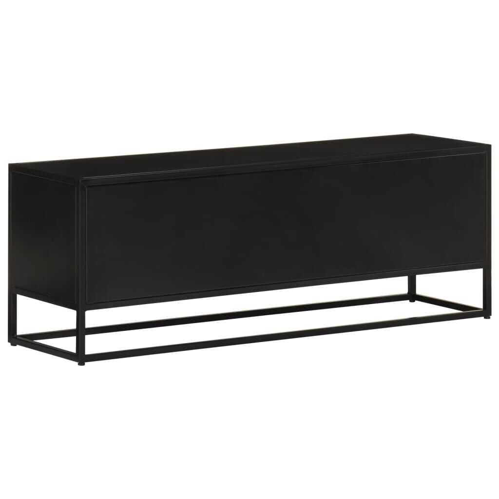 vidaXL Έπιπλο Τηλεόρασης 110 x 30 x 40 εκ. Μασίφ Ξύλο Μάνγκο & Σίδηρος