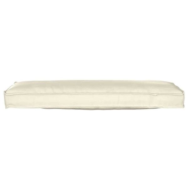 vidaXL Σετ Μαξιλαριών Πάγου 2 pcs Κρεμ 120 x 40 x 8 εκ Ύφασμα Oxford