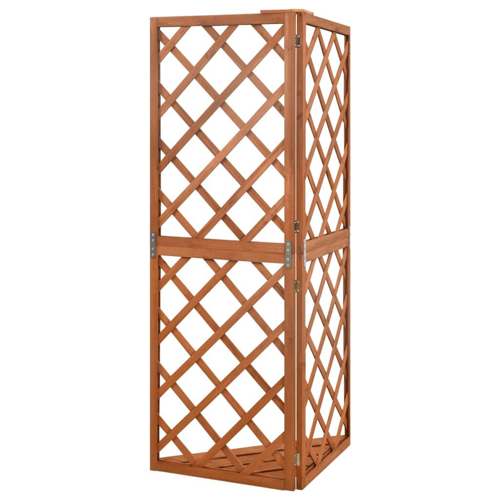 vidaXL Καφασωτό Γωνιακό 50 x 50 x 145 εκ. Μασίφ Ξύλο Ελάτης