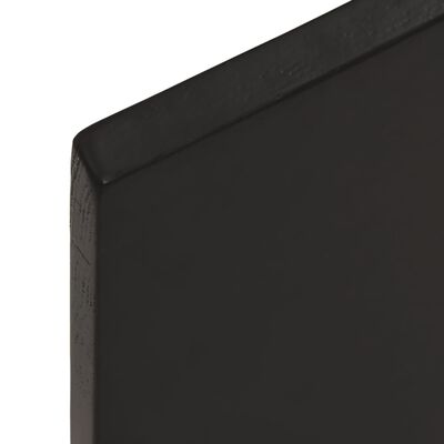 vidaXL Επιφάνεια Τραπεζιού Σκ Καφέ 60x50x2 εκ Επ. Ξύλο Δρυός Live Edge