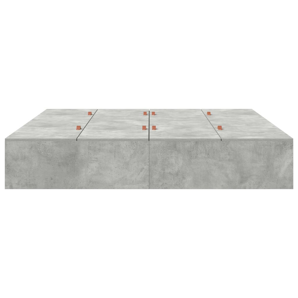 vidaXL Κρεβάτι Αποθήκευσης Γκρι Σκυρόδεμα 180x200 εκ