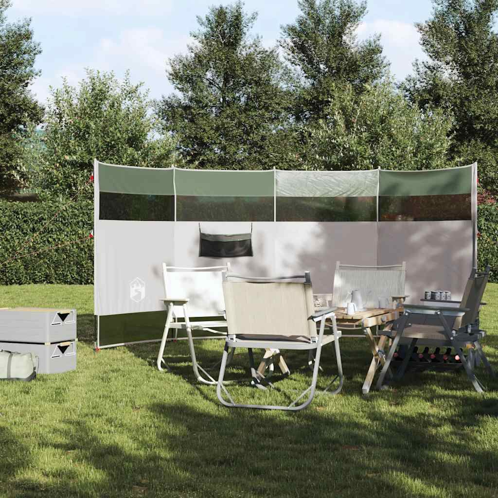 vidaXL Ανεμοφράκτης Κάμπινγκ Πράσινος 366x152x152 εκ. Αδιάβροχος