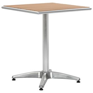 vidaXL &Tau;&rho;&alpha;&pi;έ&zeta;&iota; &Kappa;ή&pi;&omicron;&upsilon; &Alpha;&sigma;&eta;&mu;ί 60 x 60 x 70 &epsilon;&kappa;. &alpha;&pi;ό &Alpha;&lambda;&omicron;&upsilon;&mu;ί&nu;&iota;&omicron; &kappa;&alpha;&iota; WPC