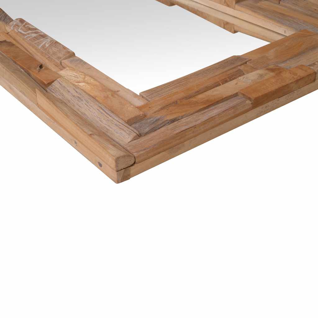 vidaXL Καθρέφτης Διακοσμητικός Ορθογώνιος 120 x 60 εκ. από Ξύλο Teak