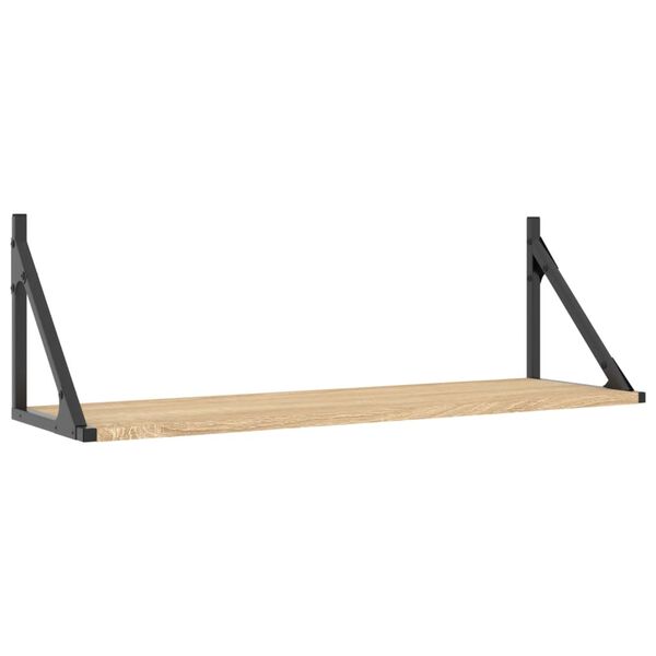 vidaXL Ράφια Τοίχου 2 τεμ. Sonoma Δρυς 80x25x25,5 εκ. από Τεχνητό Ξύλο