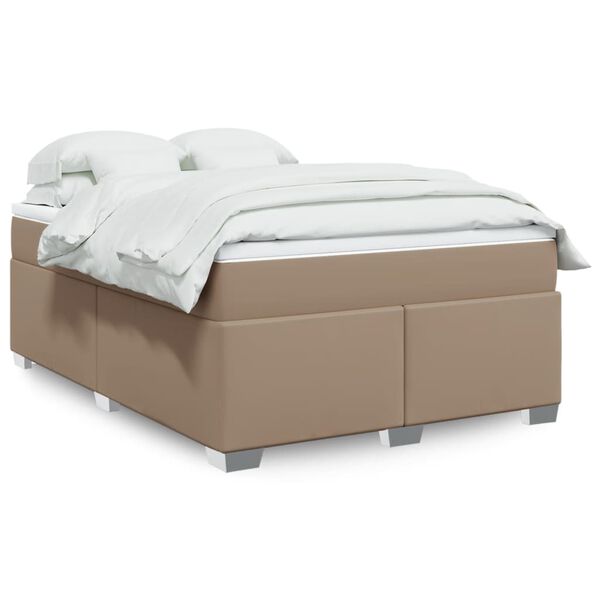 vidaXL &Kappa;&rho;&epsilon;&beta;ά&tau;&iota; Boxspring &mu;&epsilon; &Sigma;&tau;&rho;ώ&mu;&alpha; &Kappa;&alpha;&pi;&omicron;&upsilon;&tau;&sigma;ί&nu;&omicron; 140x200&epsilon;&kappa;.&alpha;&pi;ό &Sigma;&upsilon;&nu;&theta;.&Delta;έ&rho;&mu;&alpha;