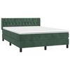 vidaXL &Kappa;&rho;&epsilon;&beta;ά&tau;&iota; Boxspring &mu;&epsilon; &Sigma;&tau;&rho;ώ&mu;&alpha; &Sigma;&kappa;&omicron;ύ&rho;&omicron; &Pi;&rho;ά&sigma;&iota;&nu;&omicron; 140x190&epsilon;&kappa;. &Beta;&epsilon;&lambda;&omicron;ύ&delta;&iota;&nu;&omicron;