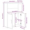 vidaXL Βιβλιοθήκη Καφέ Δρυς 60x24x85 εκ. από Επεξεργασμένο Ξύλο