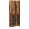 vidaXL Highboard 2 pcs &Pi;&alpha;&lambda;&iota;ό &xi;ύ&lambda;&omicron; &Mu;&eta;&chi;&alpha;&nu;&iota;&kappa;ή &xi;&upsilon;&lambda;&epsilon;ί&alpha; &kappa;&alpha;&iota; &gamma;&upsilon;&alpha;&lambda;ί