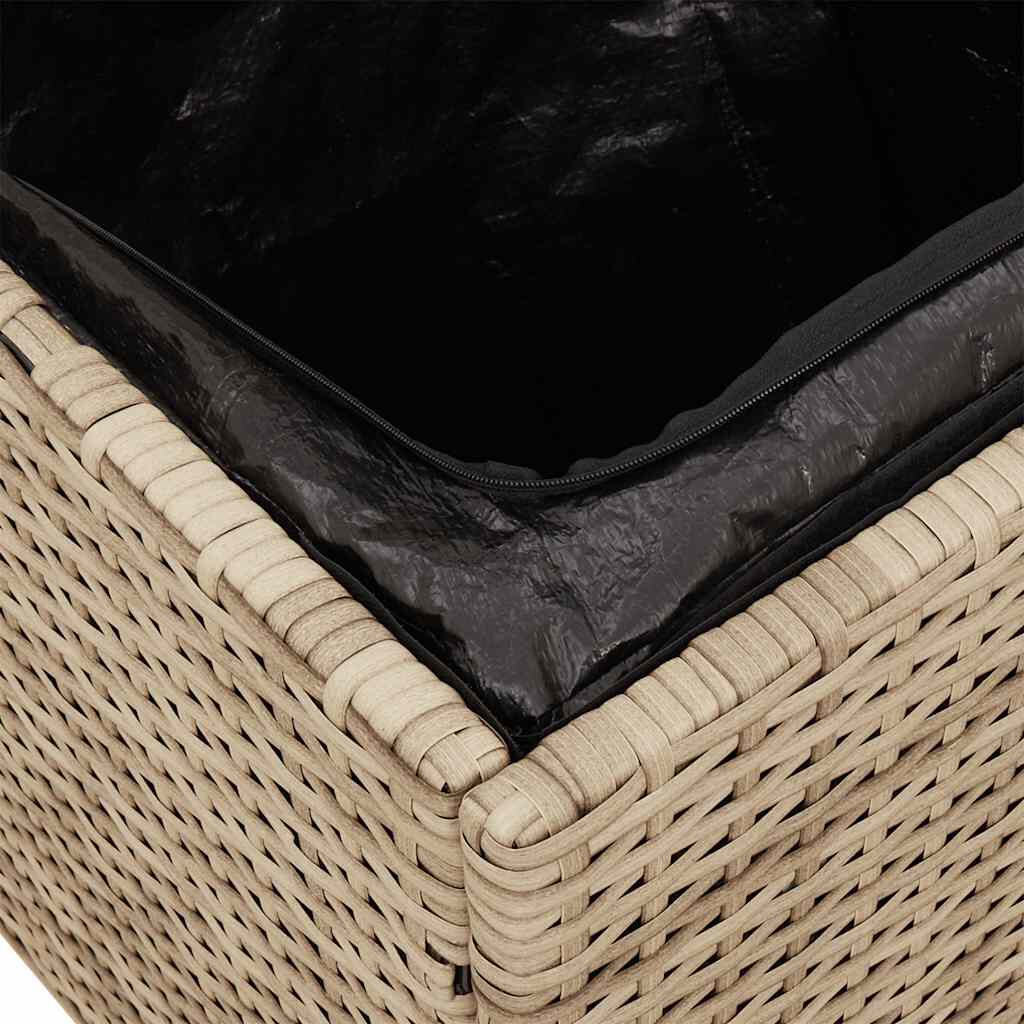 vidaXL σκαμπό κήπου με μαξιλάρια 2 τεμάχια Μπεζ 40x40x43 cm