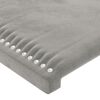 vidaXL Κεφαλάρια Κρεβατιού 2 τεμ. Αν. Γκρι 100x5x78/88 εκ. Βελούδινο