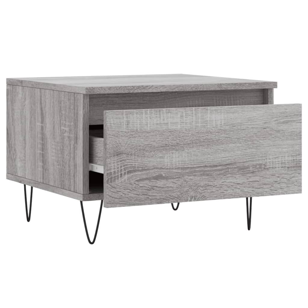 vidaXL Τραπεζάκια Σαλονιού 2 τεμ. Γκρι Sonoma 50x46x35 εκ. Επεξ. Ξύλο