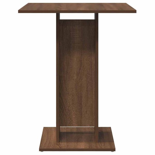 vidaXL Τραπέζι Bistro Καφέ Δρυς 60 x 60 x 75 εκ από Επεξεργασμένο Ξύλο