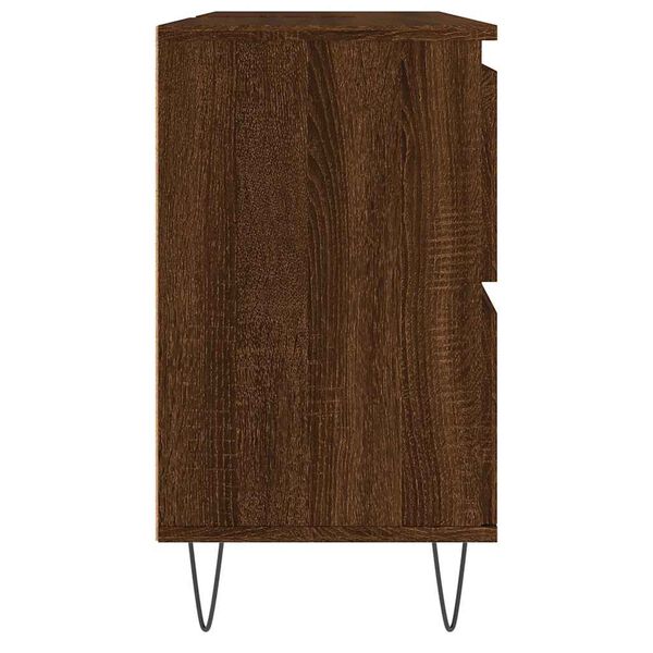 vidaXL Ντουλάπι Μπάνιου Καφέ Δρυς 80 x 33 x 60 εκ. Επεξεργασμένο Ξύλο