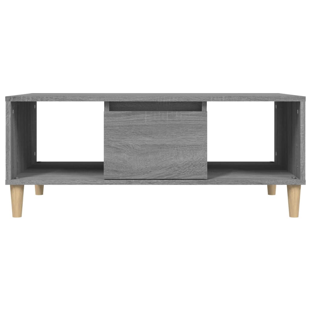 vidaXL Τραπεζάκι Σαλονιού Γκρι Sonoma 90x50x36,5εκ. Επεξεργασμένο Ξύλο