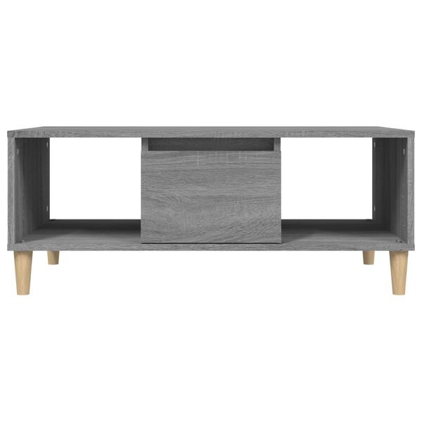 vidaXL Τραπεζάκι Σαλονιού Γκρι Sonoma 90x50x36,5εκ. Επεξεργασμένο Ξύλο