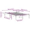 vidaXL Πλαίσιο κρεβατιού με κομοδίνα Λευκό 140 x 190 cm Λευκό